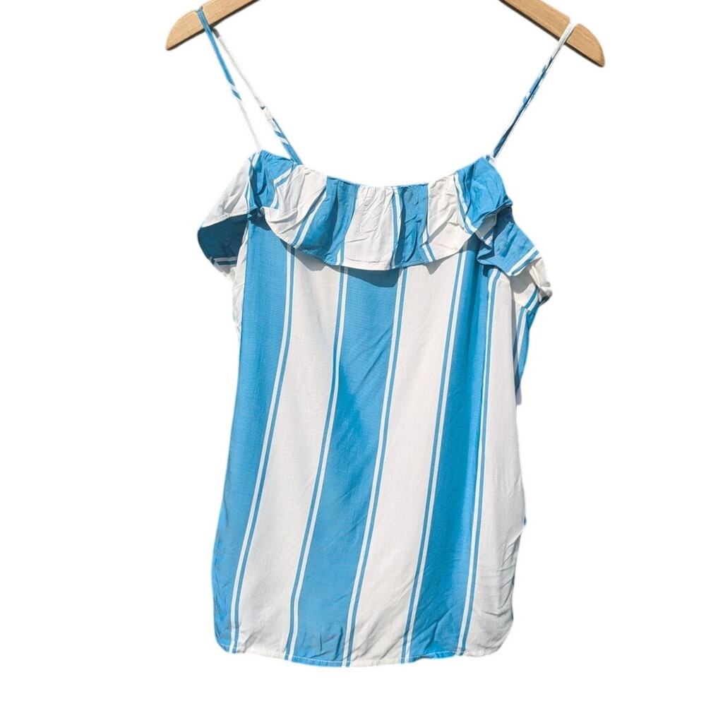 NWT Old Navy Striped summer shirt blouse L beach vacation summer costal preppy
